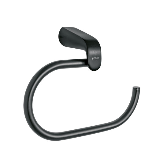 Toallero argolla, negro, FOSET RIVIERA, 44297