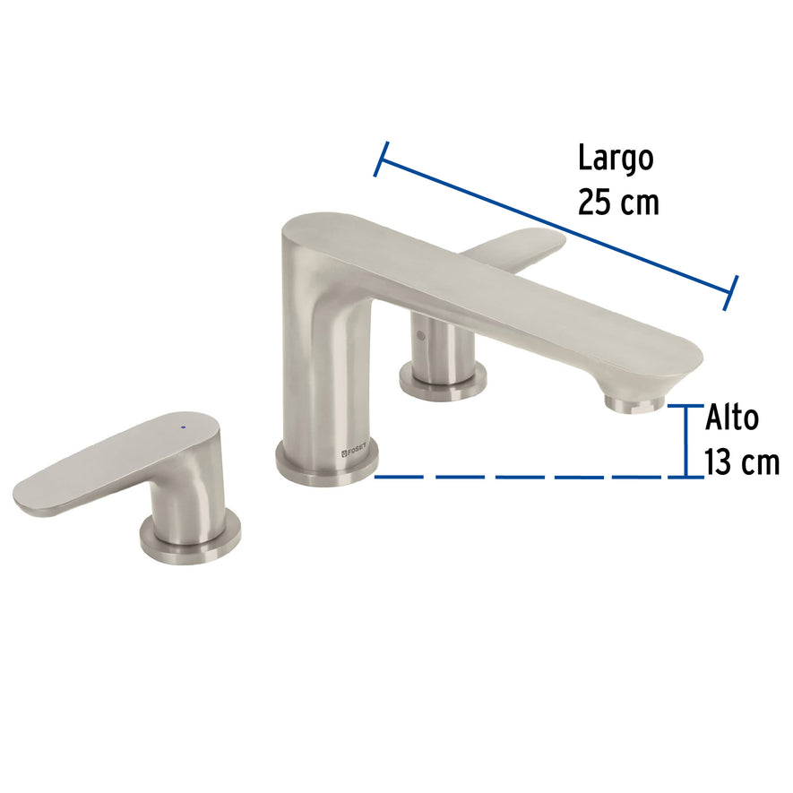 Mezcladora para tina romana, satín, FOSET RIVIERA, 45187