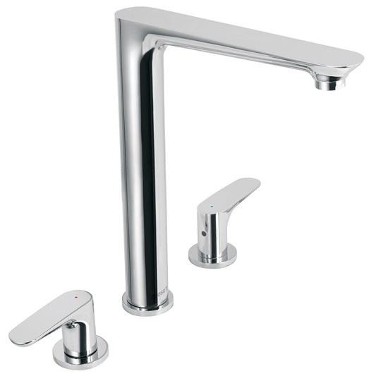 Mezcladora cromo cuello alto para fregadero, Foset Riviera, 45192