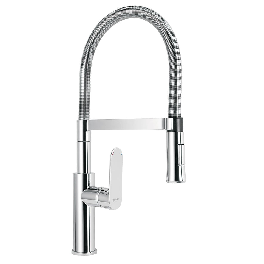 Monomando cromo nariz flexible para fregadero, Riviera, 45195