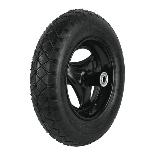 Llanta completa neumática 14', incluye eje y baleros, Pretul, 25006