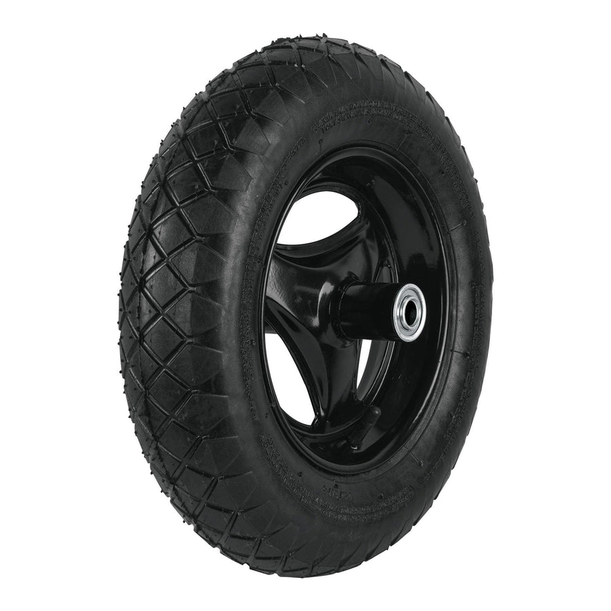 Llanta completa neumática 14', incluye eje y baleros, Pretul, 25006