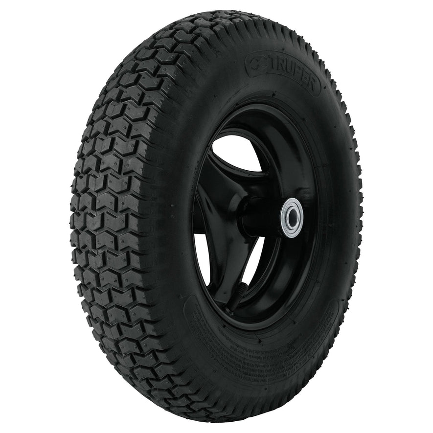 Llanta completa neumática 16', incluye eje y baleros, 11852