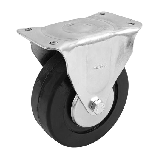 Rodaja hule 6', placa fija con balero, carga 150 kg, Fiero Caja con 2, 48602