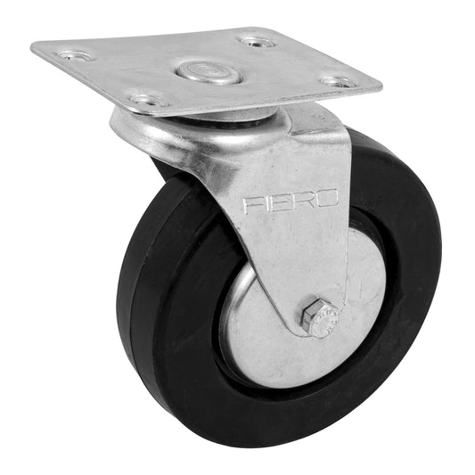 Rodaja hule 5', placa giratoria con balero, carga 60 kg Caja con 4, 48614