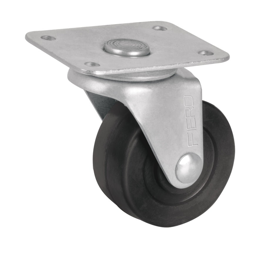 Rodaja hule 2', placa giratoria con buje, carga 25 kg Caja con 6, 48604