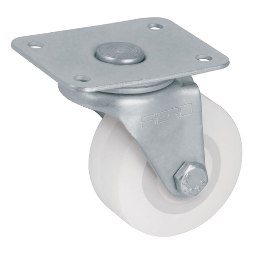 Rodaja de polietileno 2' placa giratoria, con buje, Fiero Caja con 6, 48624