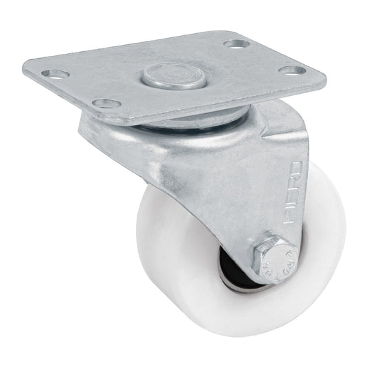 Rodaja de polietileno 2' placa giratoria, con balero, Fiero Caja con 6, 48625