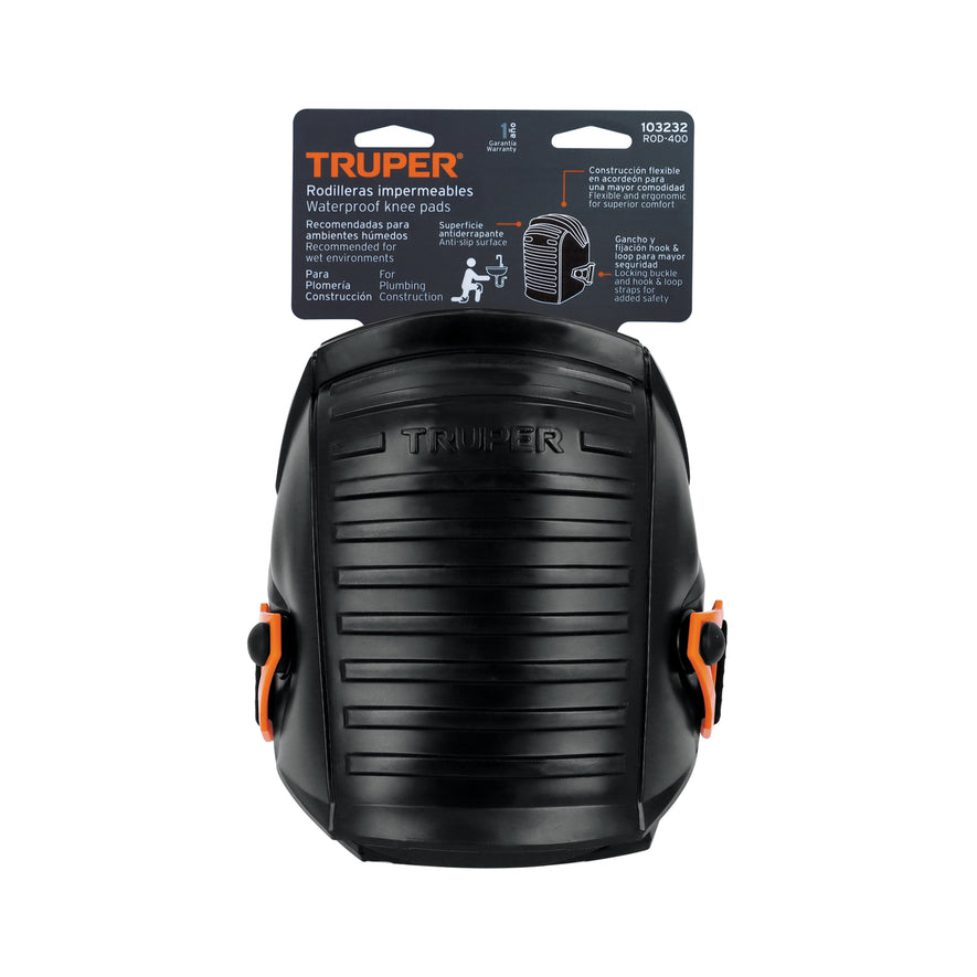 Rodilleras impermeables, para trabajos húmedos, Truper Caja con 2, 103232