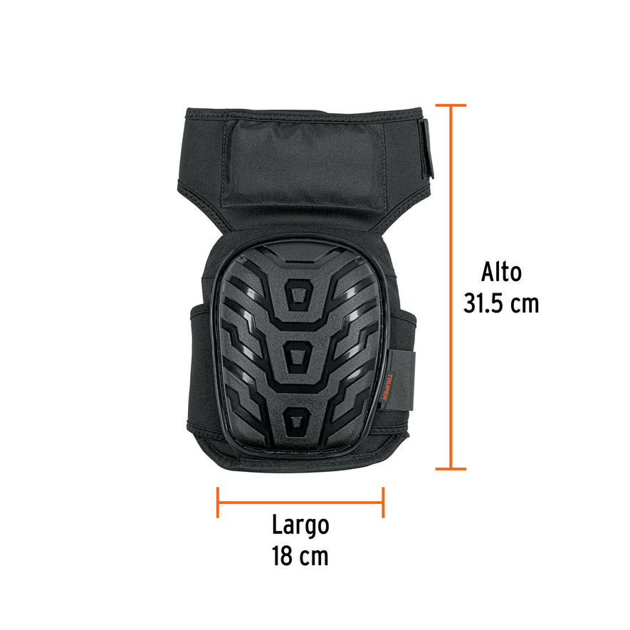 Rodilleras de gel y EVA con correa antideslizante, Truper Caja con 2, 12952