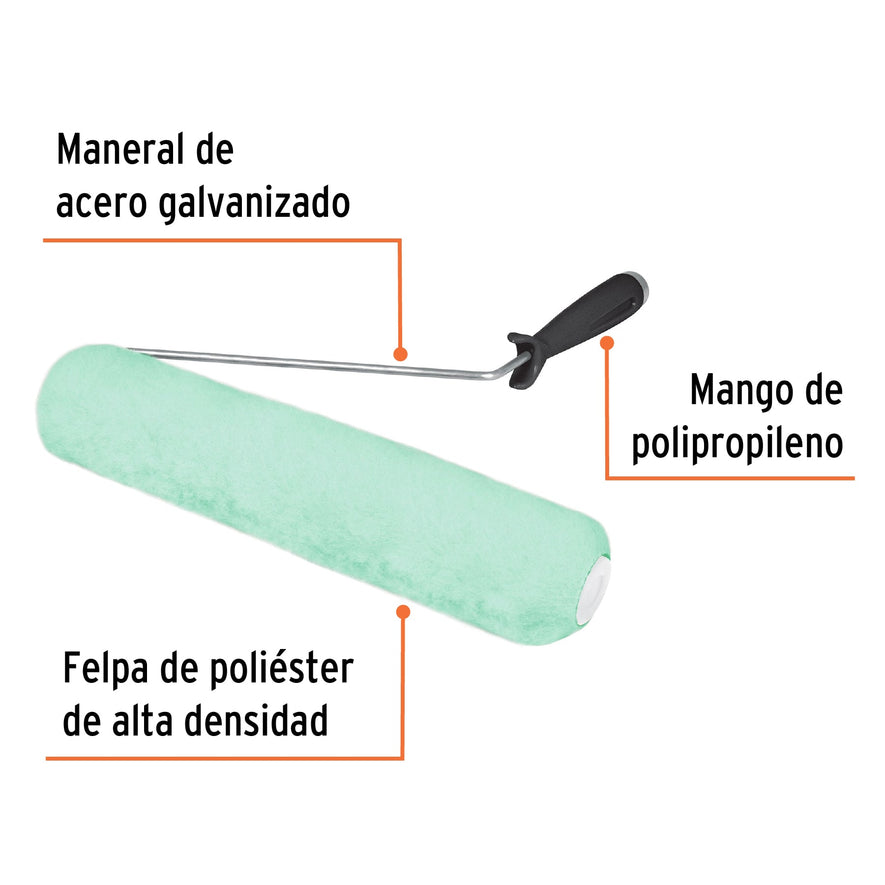 Rodillo para pintar 12 x 5/8', superficies poco rugosas Caja con 6, 13881