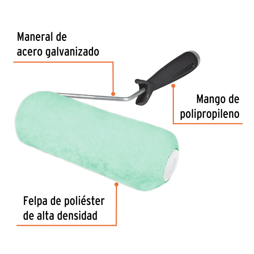Rodillo para pintar 7' x 5/8' superficies lisas, Truper Caja con 6, 13880