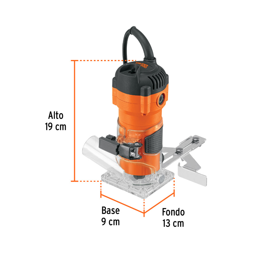 Router compacto 600W, 3/4 HP, TRUPER PRO, 102379