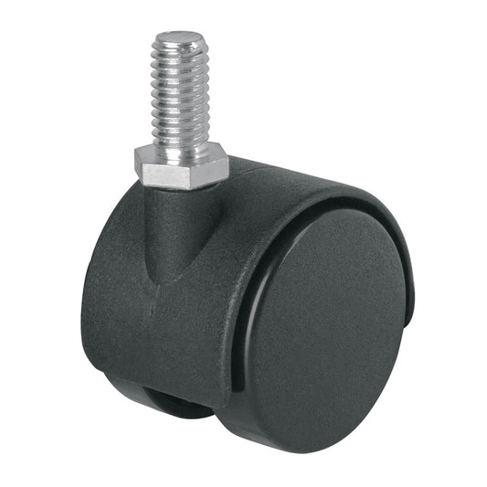 Rodaja tipo yoyo de 40 mm con espiga roscada, Fiero Caja con 6, 49696