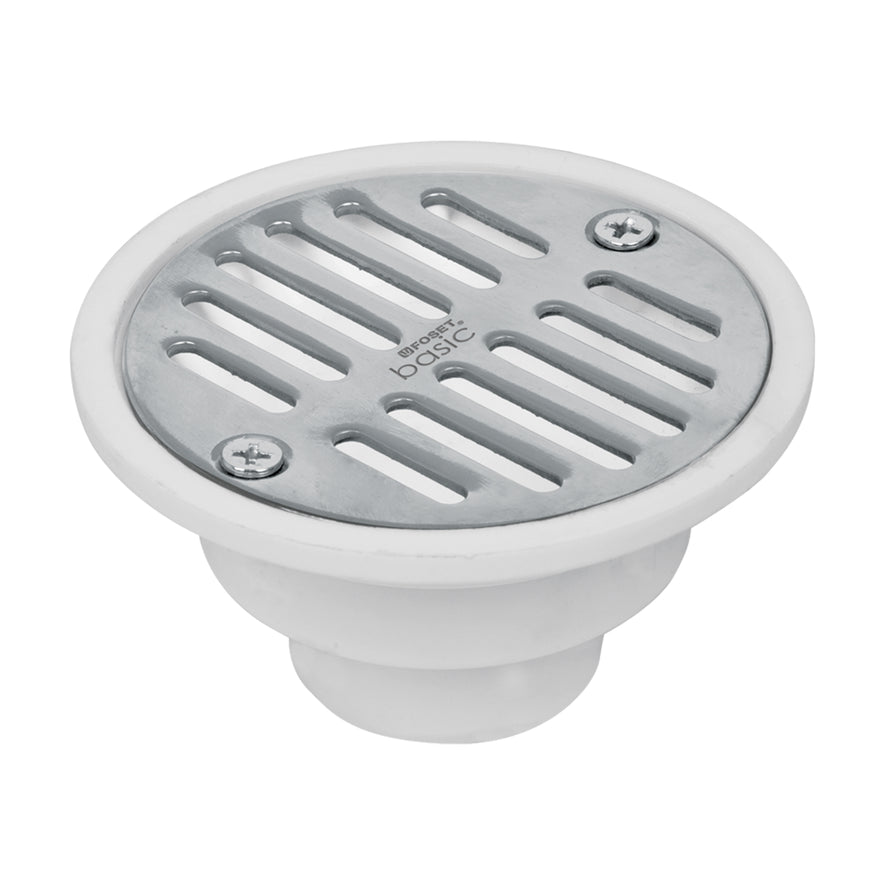 Resumidero polipropileno, redondo, modelo 'A', 3-3/4', Basic Caja con 4, 49425