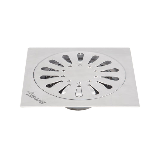 Resumidero cuadrado 6'x 6', acero inoxidable, gota, Aqua Caja con 4, 45472