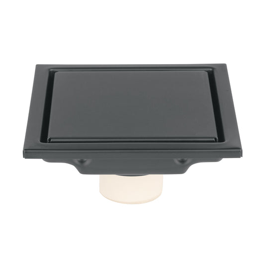 Resumidero reversible 4', anti olores, acero inox, negro, Aq Caja con 2, 45323