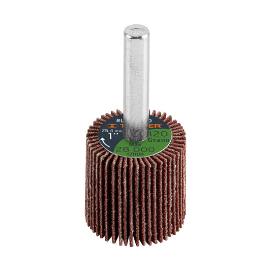 Rueda flap de 1', grano 120, Truper Caja con 6, 13035