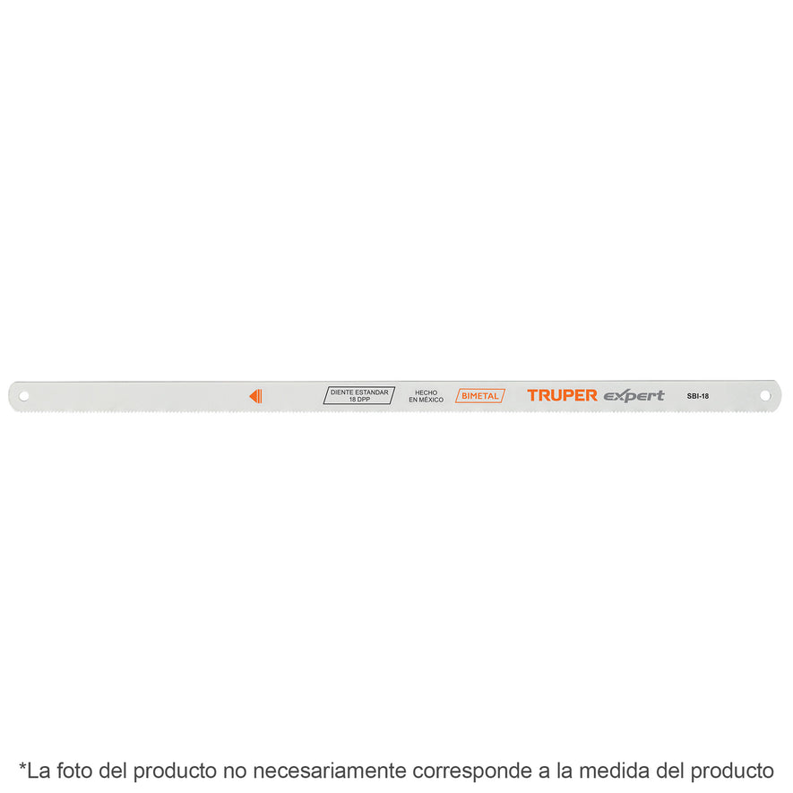 Blíster con 2 seguetas bimetálicas de 18 DPP, Truper Expert Caja con 25, 19699