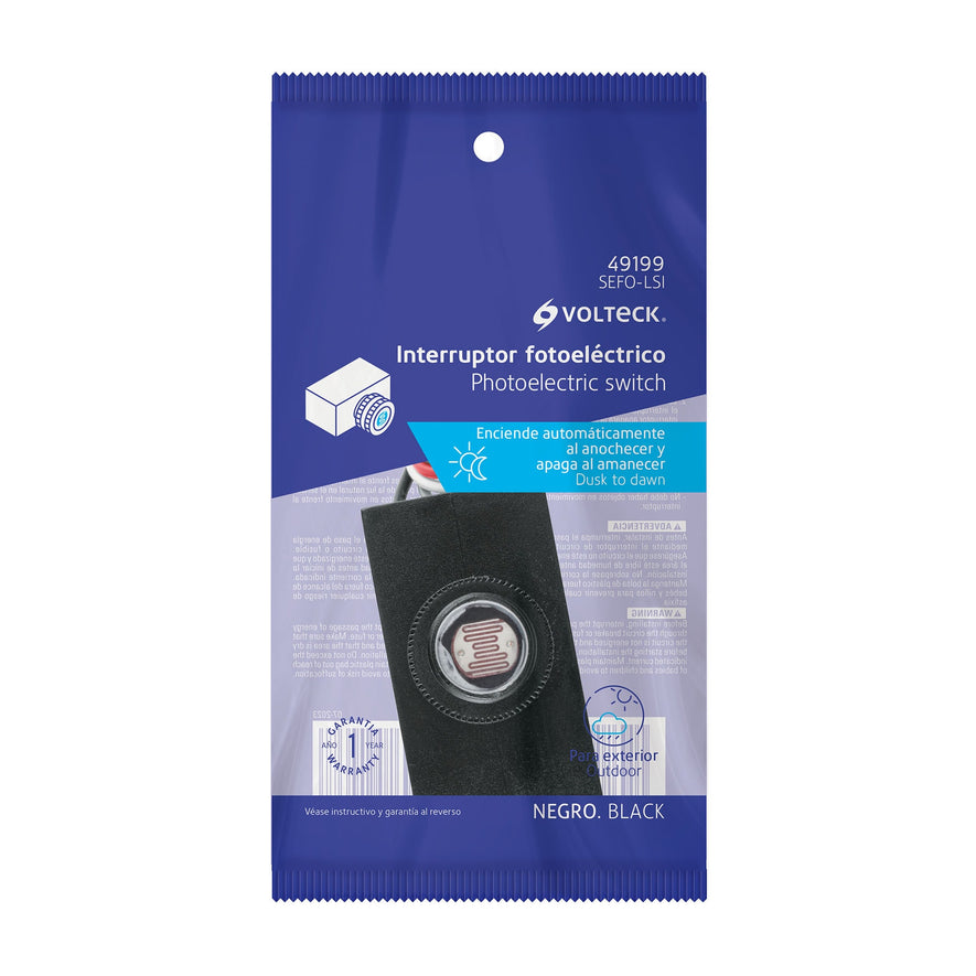 Interruptor fotoeléctrico 127 V, Volteck Caja con 4, 49199