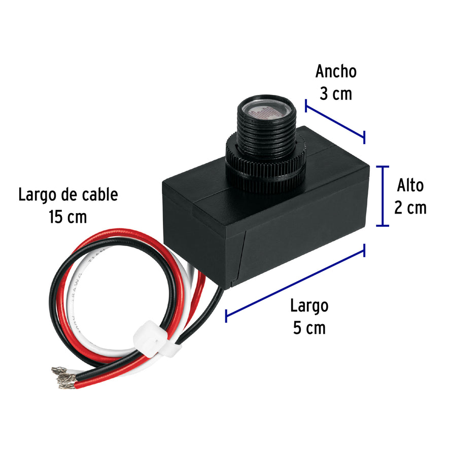 Interruptor fotoeléctrico 127 V, Volteck Caja con 4, 49199