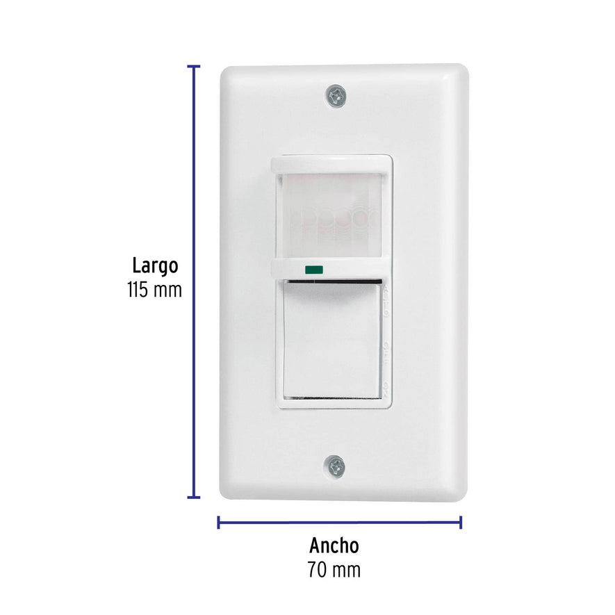 Sensor de movimiento con interruptor de pared, Volteck Caja con 2, 47230