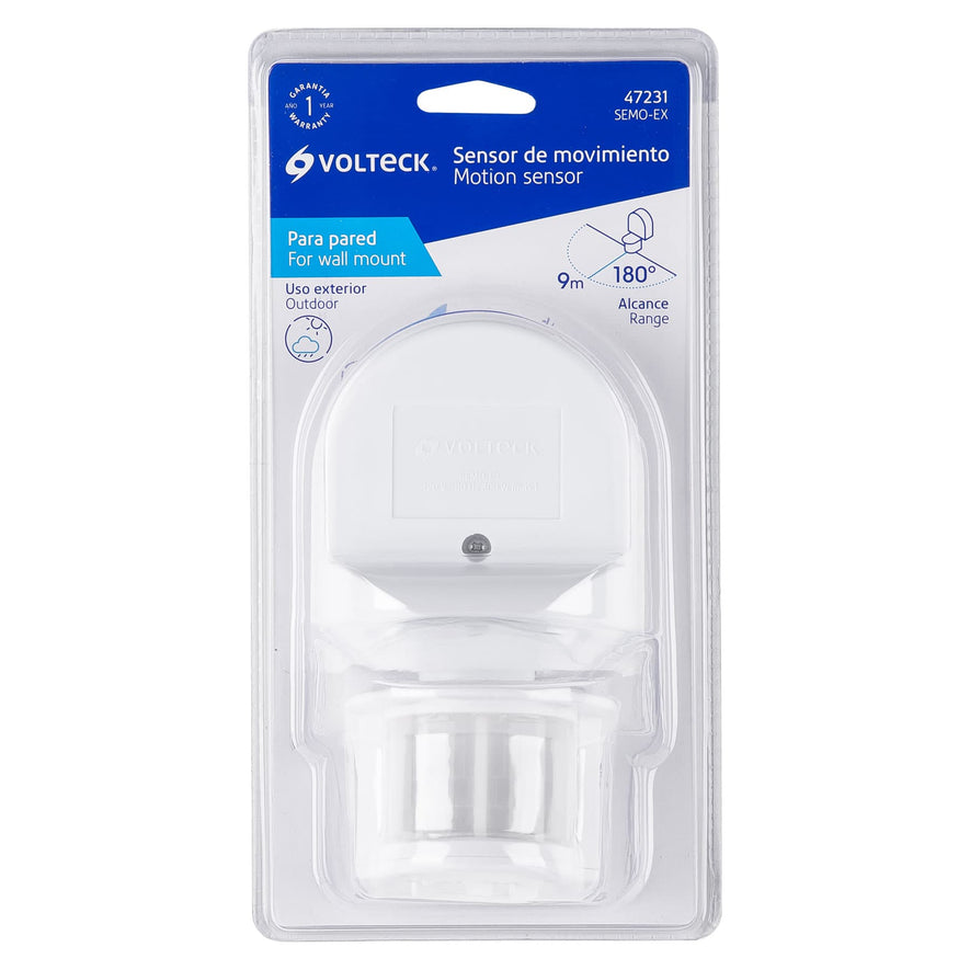 Sensor de movimiento para exterior, Volteck Caja con 2, 47231