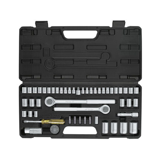 Juego 51 herramientas 1/4', 3/8' y 1/2' p/mecánico, Pretul Caja con 3, 24219