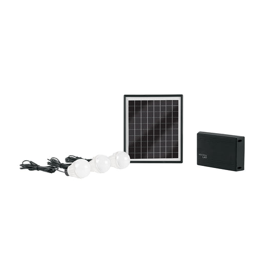 Sistema de iluminación Solar 6 W con 3 lámparas LED, VOLTECK, 45870