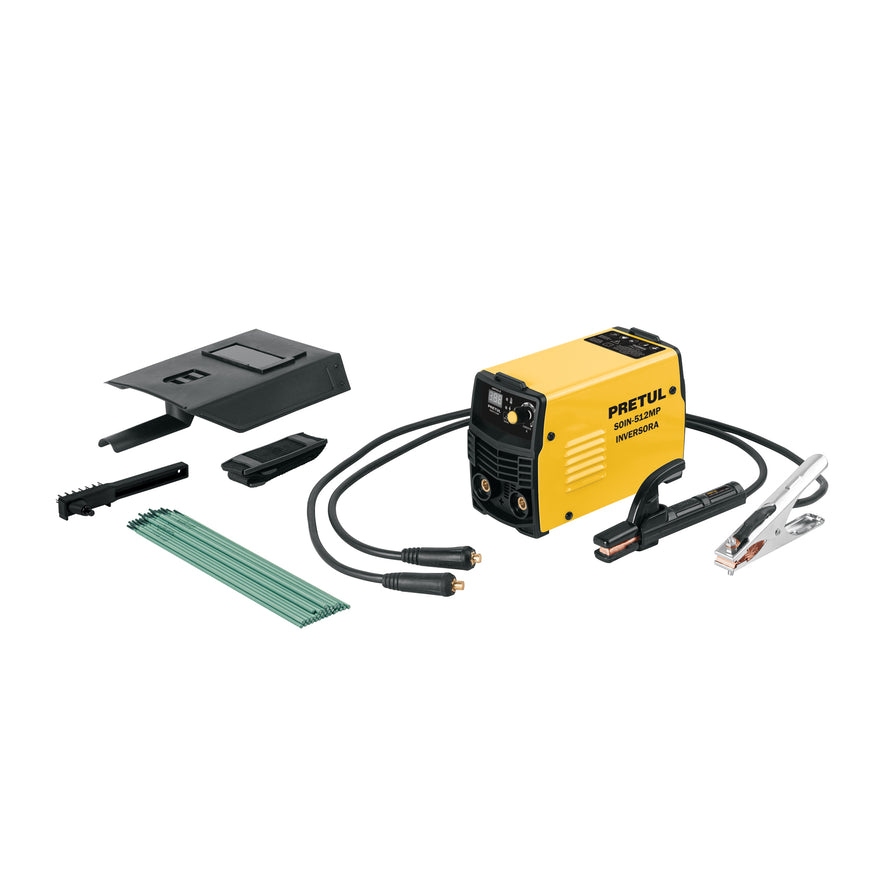 Mini soldadora inversora 120A, Serie 500, 127V, PRETUL, 29018