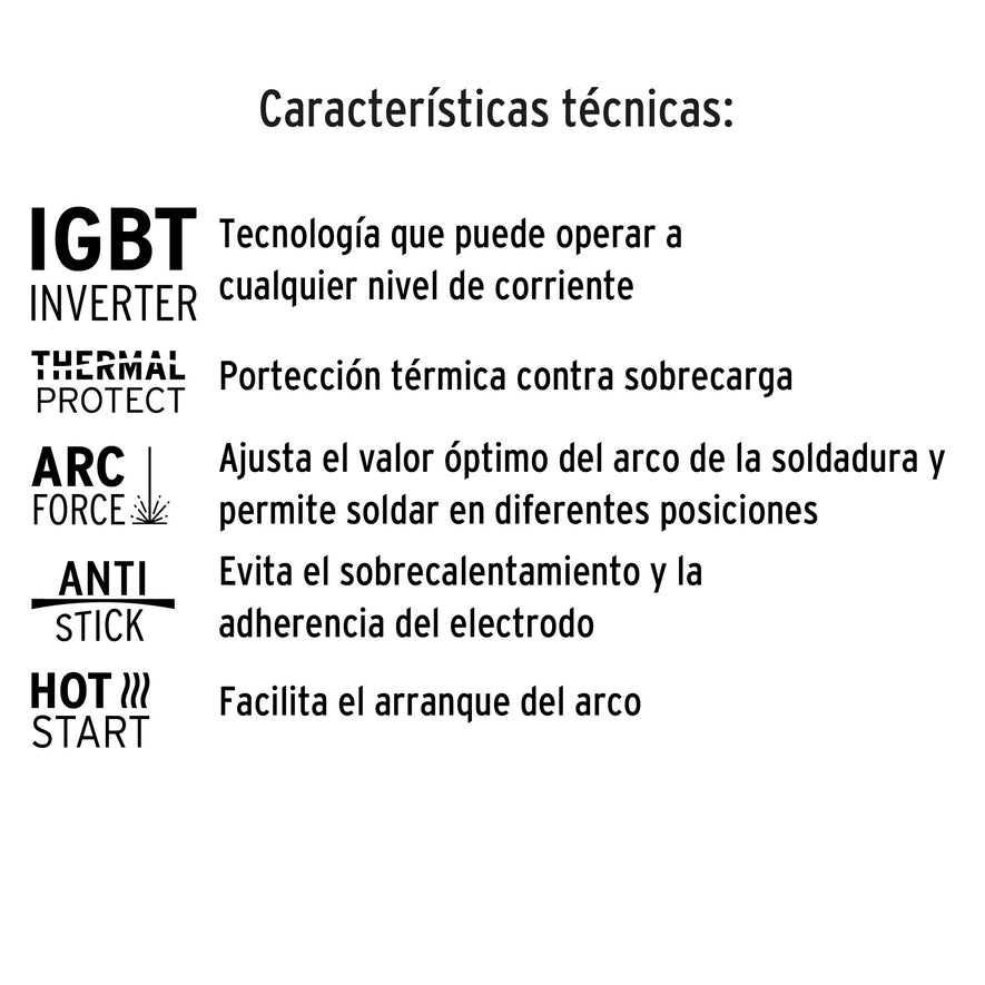 Soldadora para microalambre y electrodo, 130 A, Truper, 13191
