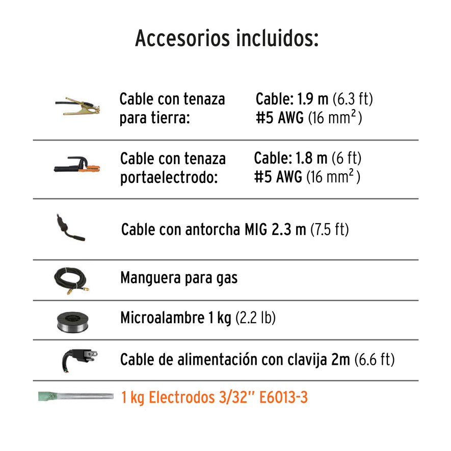Soldadora para microalambre y electrodo, 130 A, Truper, 13191