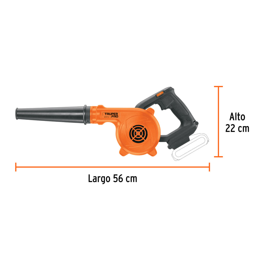 Sopladora para taller, 20V, sin accesorios, PRO, 103266