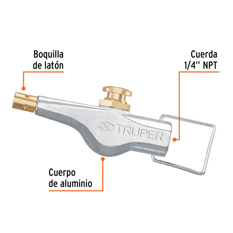 Soplete de aire tipo M, Truper Caja con 6, 19195