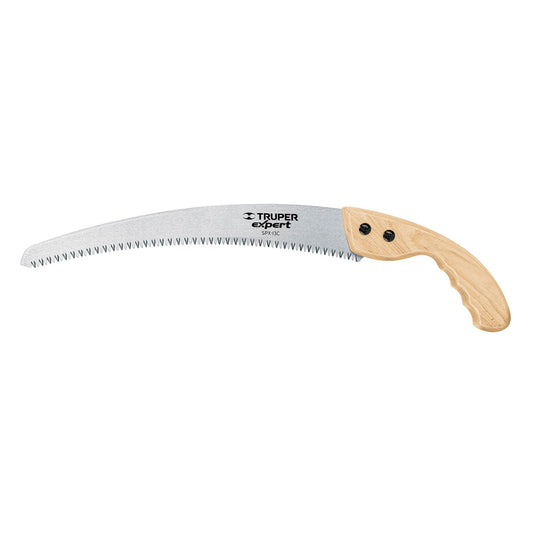 Serrucho de poda 13',hoja curva,7 DPP, mango madera, EXPERT Caja con 3, 100121