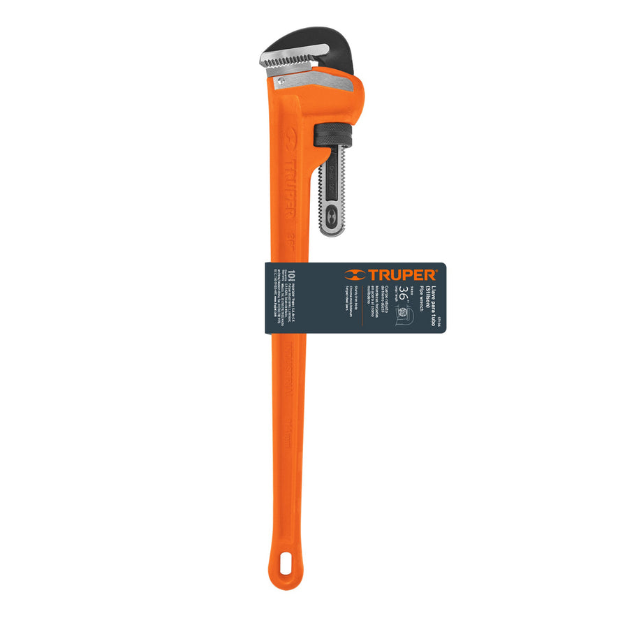 Llave stilson 36' cuerpo robusto de hierro dúctil, Truper, 15841