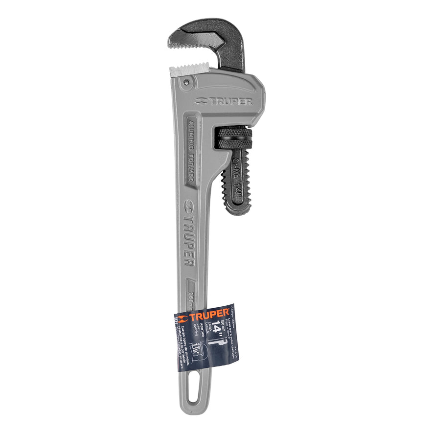 Llave stilson 14' cuerpo de aluminio, Truper, 15844