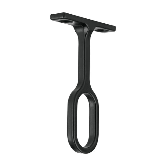 Soporte negro para tubo ovalado de closet, Hermex Caja con 10, 46586