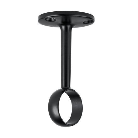 Soporte negro para tubo redondo de closet, Hermex Caja con 10, 46583