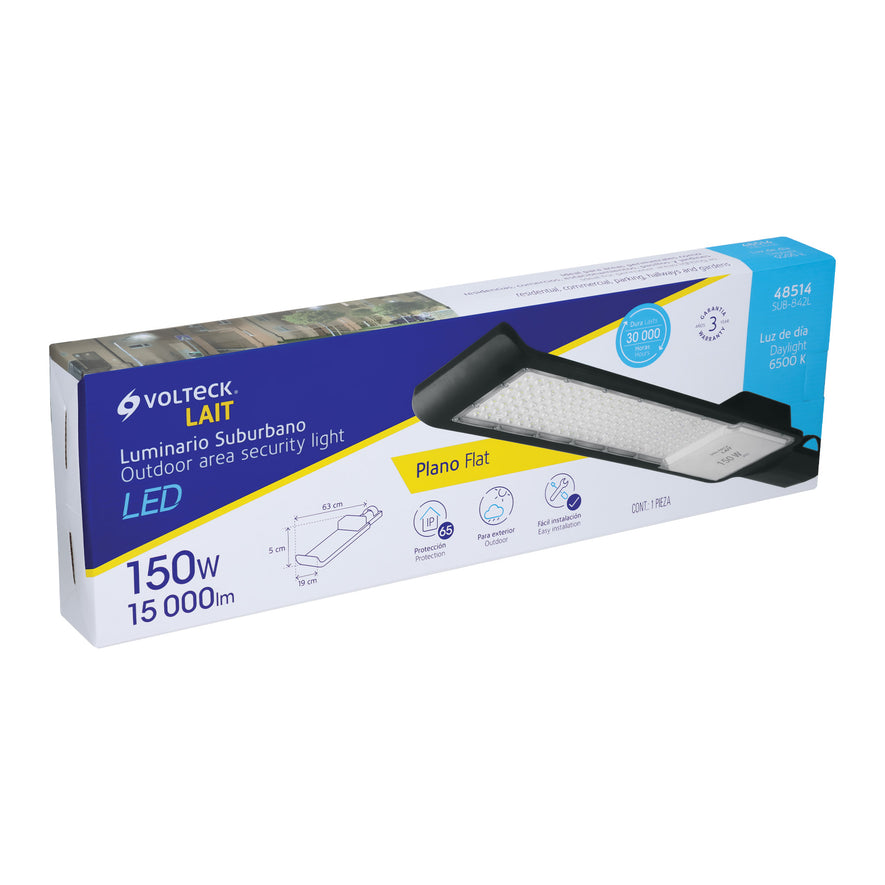 Luminario suburbano plano de LED 150 W alta intensidad, 48514