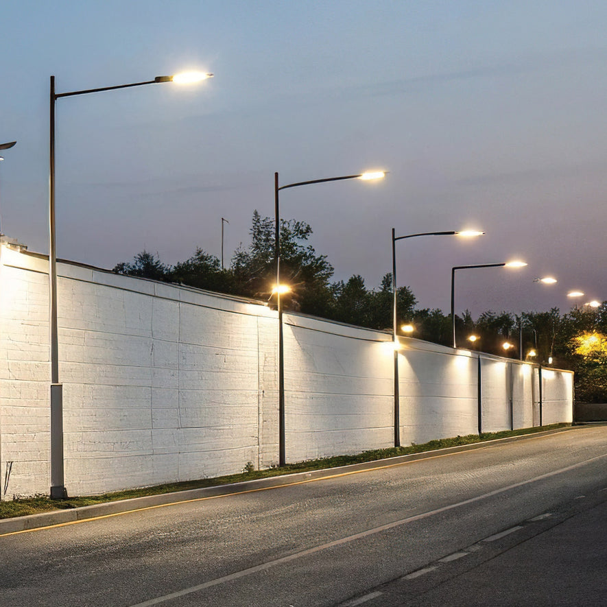 Luminario suburbano de LED 120 W con fotocelda, VOLTECK, 45861