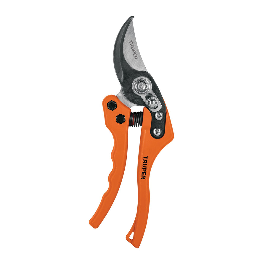 Tijera para poda 8' de nylon con cuchillas acero SK5, Truper Caja con 3, 18463