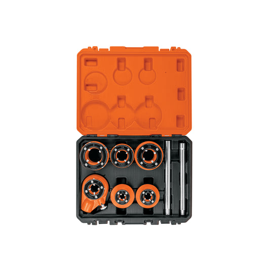 Juego de 7 tarrajas para tubo de 1/2' a 2', Truper Expert, 15721