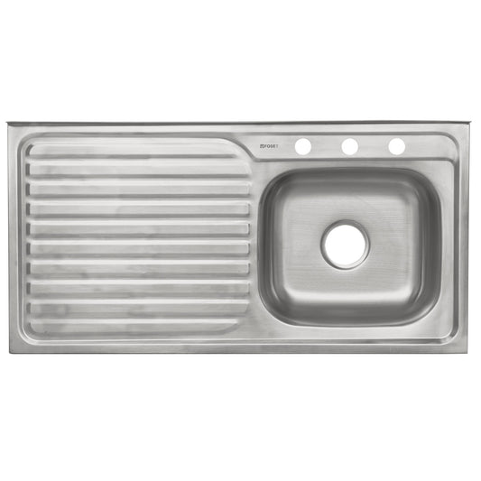 Tarja de sobreponer 100x50cm tina derecha, Foset, 49170