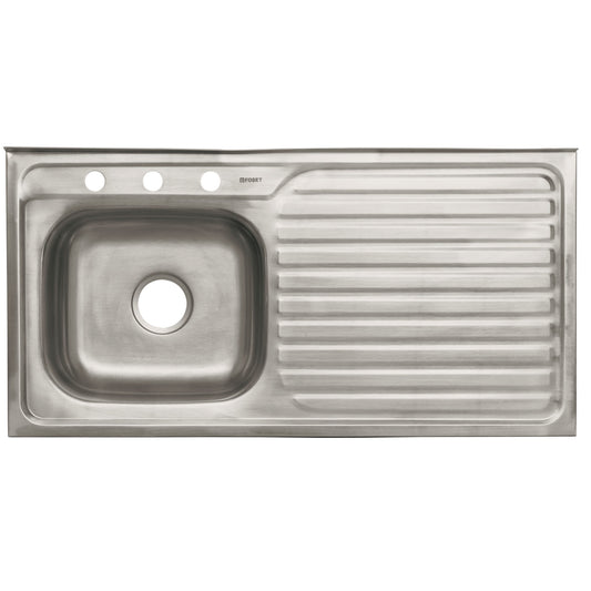 Tarja de sobreponer 100x50cm tina izquierda, Foset, 49169