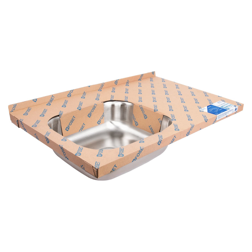Tarja de sobreponer 80x50cm tina izquierda, Foset Basic, 47026