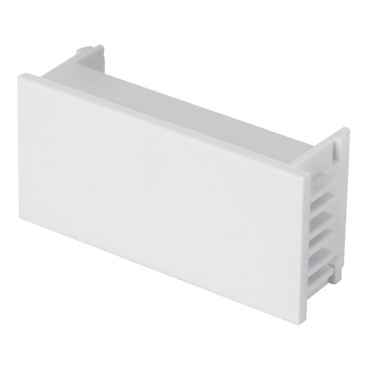 Tapón ciego, 1 módulo, línea Española, color blanco, Volteck Caja con 12, 47058