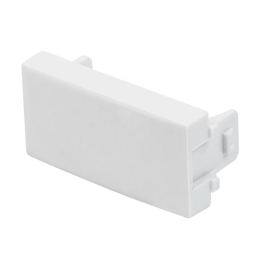 Tapón ciego, línea Oslo, color blanco, Volteck Caja con 12, 48314