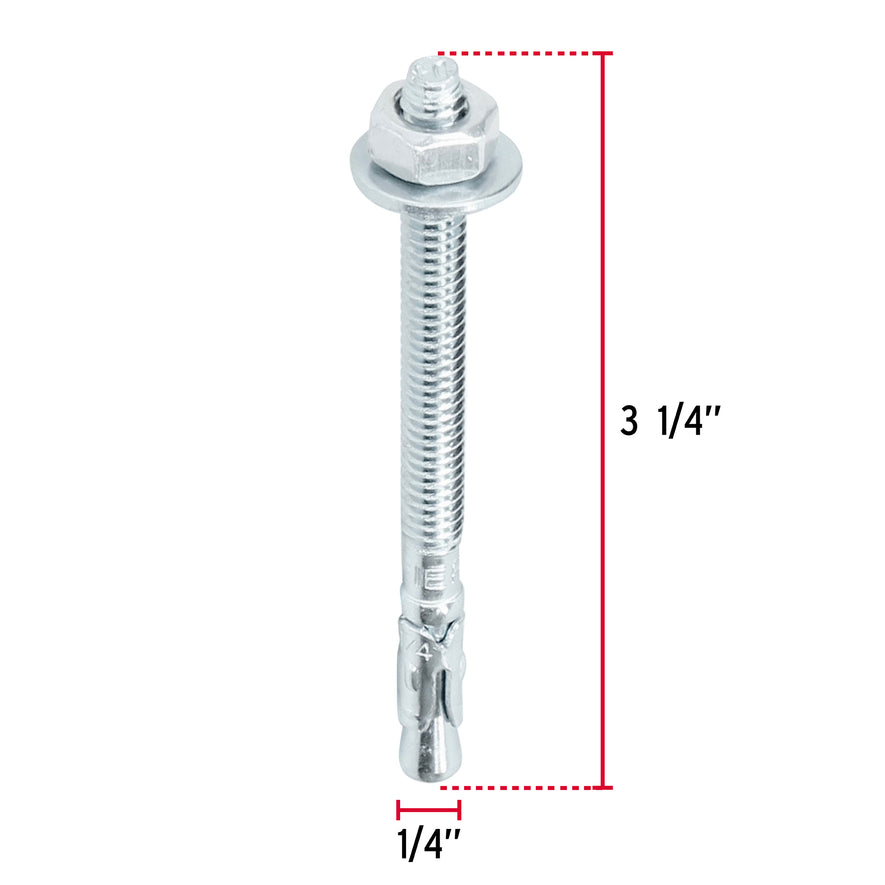 taquetes arpón de 1/4' x 3-1/4', Fiero Caja con 100, 46635