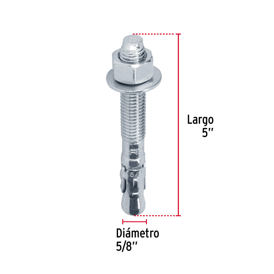 taquetes arpón de 5/8' x 5', Fiero Caja con 25, 46653